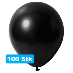 Lachgas Ballons 100 schwarz